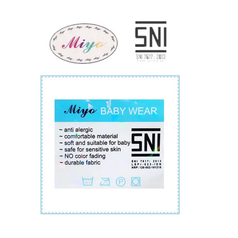 Baju Bayi Setelan Lengan Panjang Kancing Depan Piyama Anak Newborn/SML Miyo Motif Dino Grey (1 Stel)