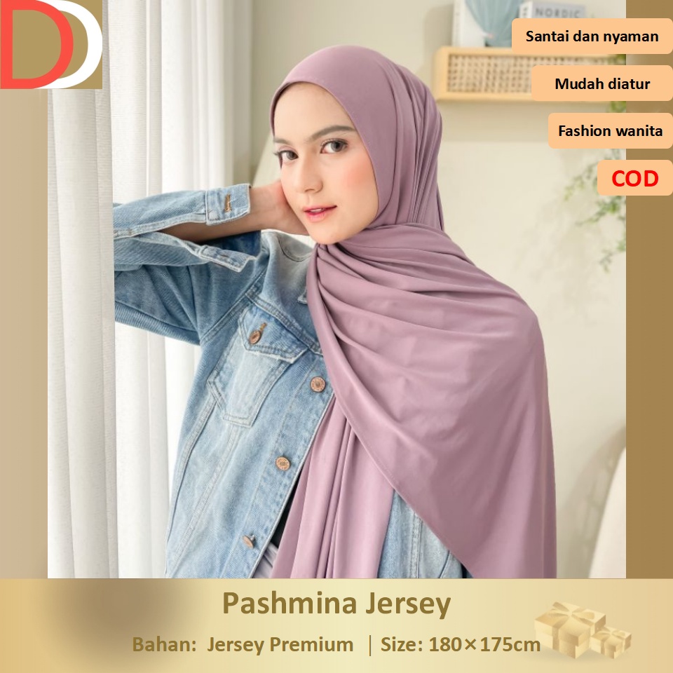DD SCARF - Pashmina jersey Premium  Pashmina kaos  Pashmina jersey jumbo  Hijab pashmina 180×75  Pas
