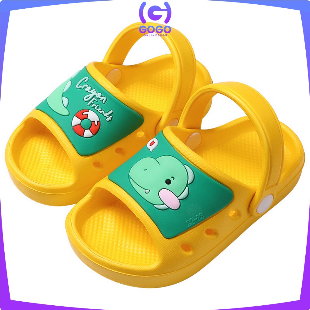 GOGO-S10 Sandal Selop Karakter Sendal Slop Karet Anak Sandal Slop Eva Model Tali Belakang Anak Impor