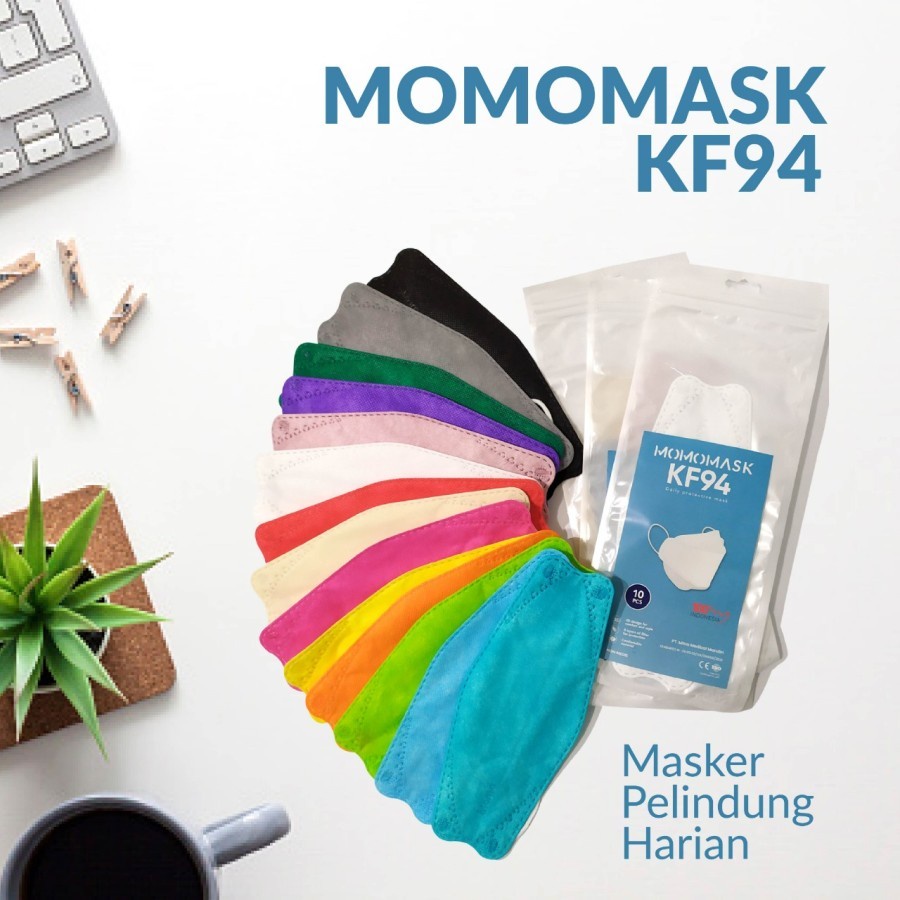 MASKER MOMOMASK SEVEN KF94 4PLY ISI 10PCS.