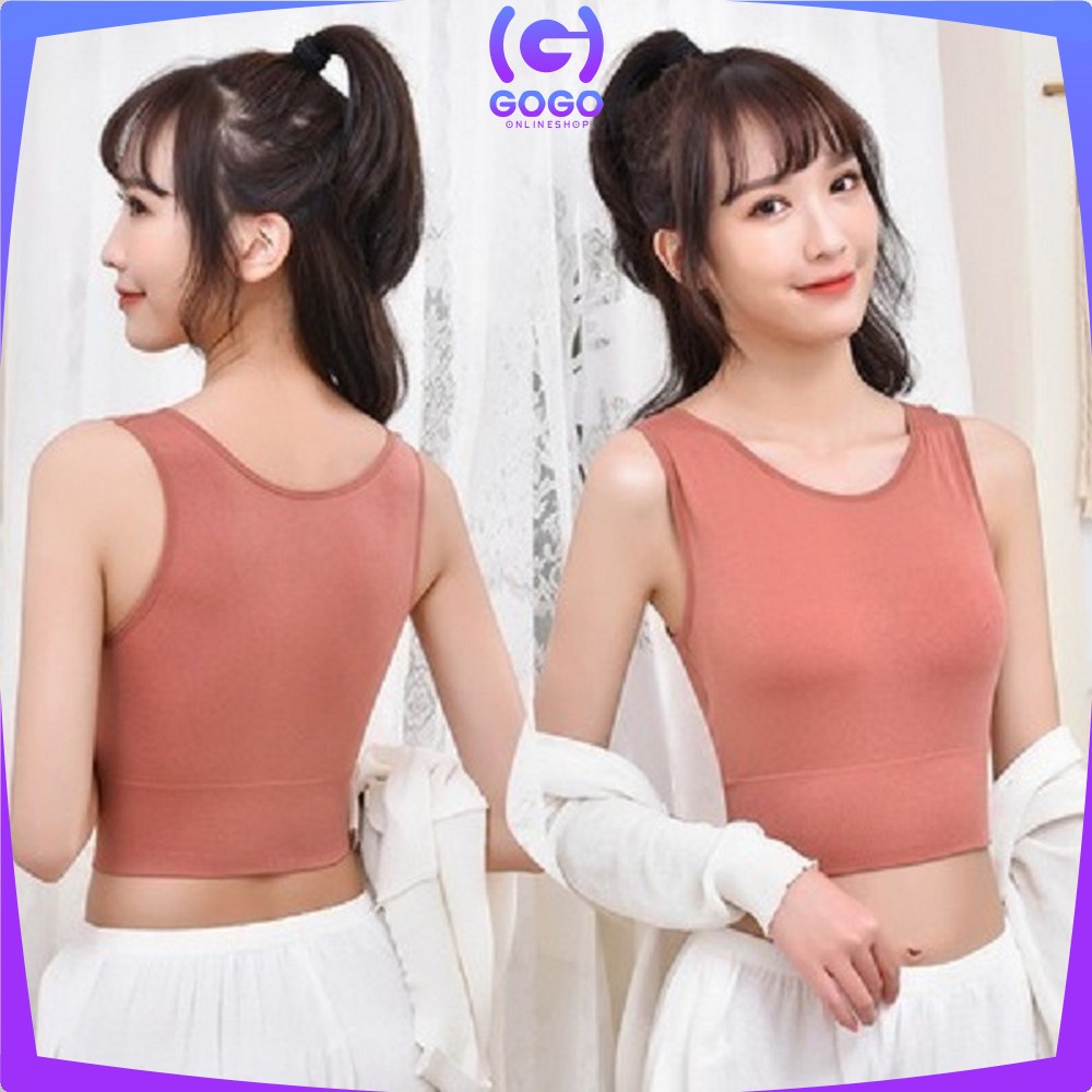 GOGO-P98 Atasan Wanita Crop Top Pakaian Dalam Wanita Bra / Tanktop Bra With Cup / Pakaian Wanita Atasan / Singlet Wanita