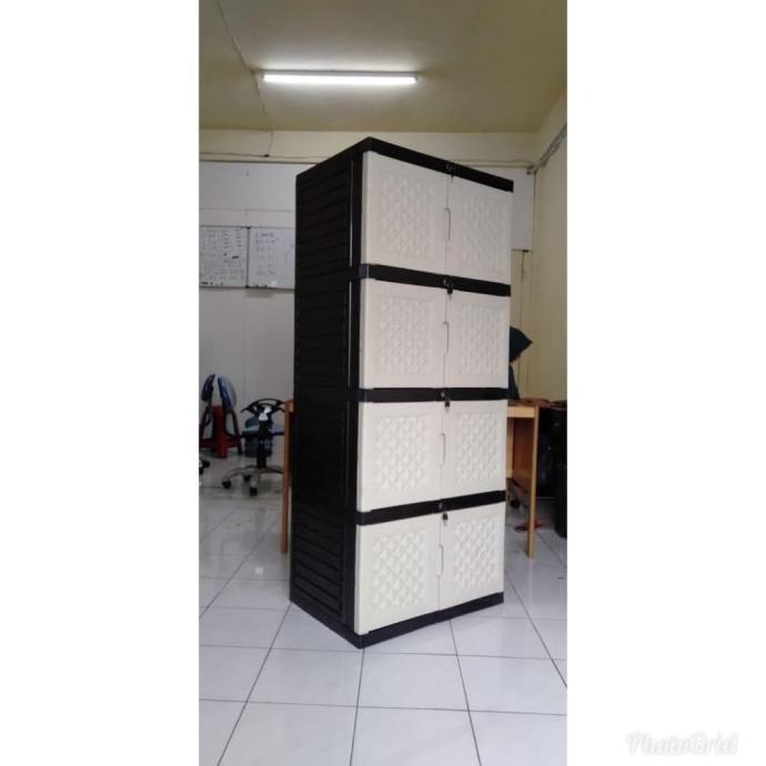 

Lemari plastik / lemari pakaian rak serbaguna ssn 4 KUNCI DIAMOND stock ready