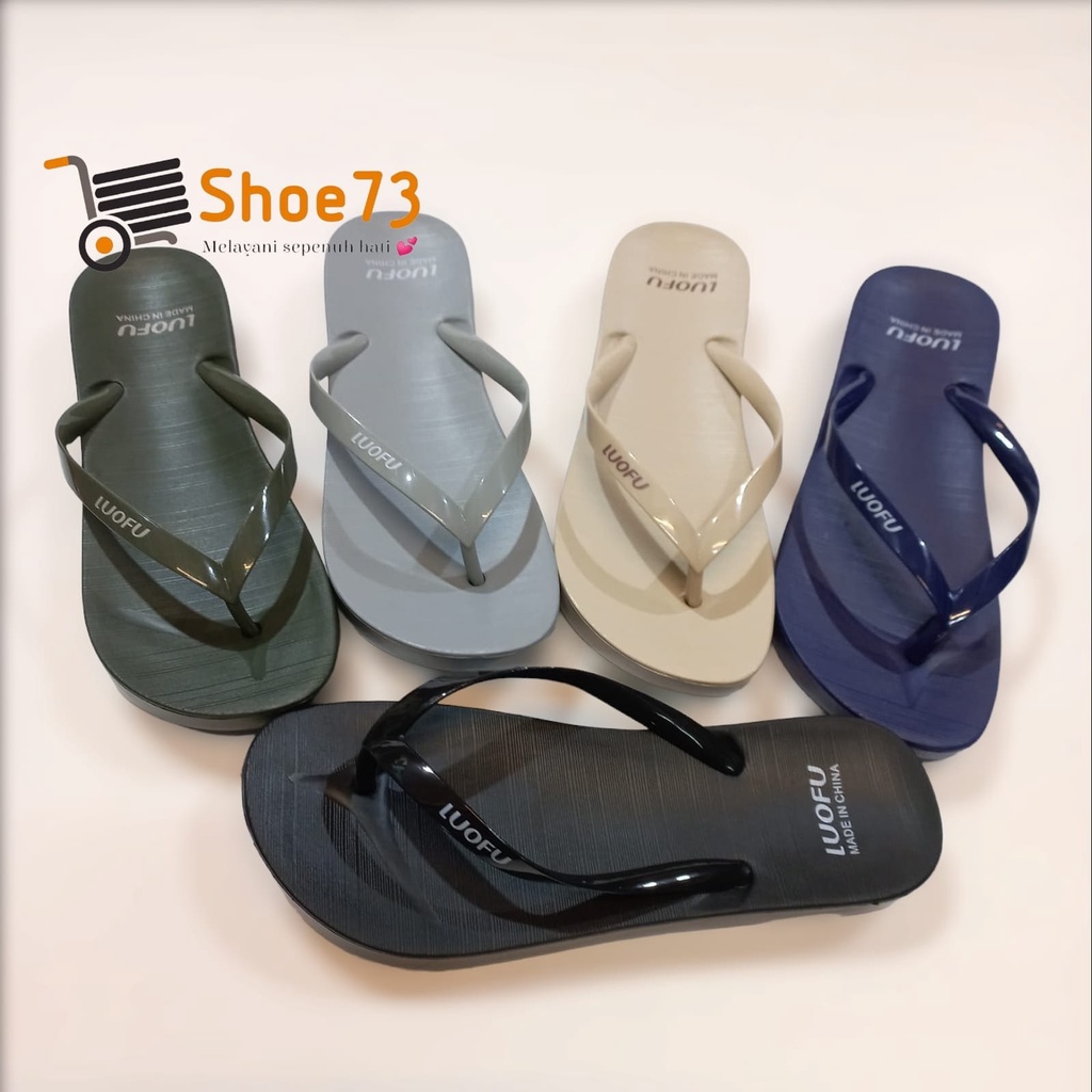 LUOFU E 7140 - 5WB SIZE 36-40 ORIGINAL l Sandal jepit jelly wanita l Sendal jepit cewek impor