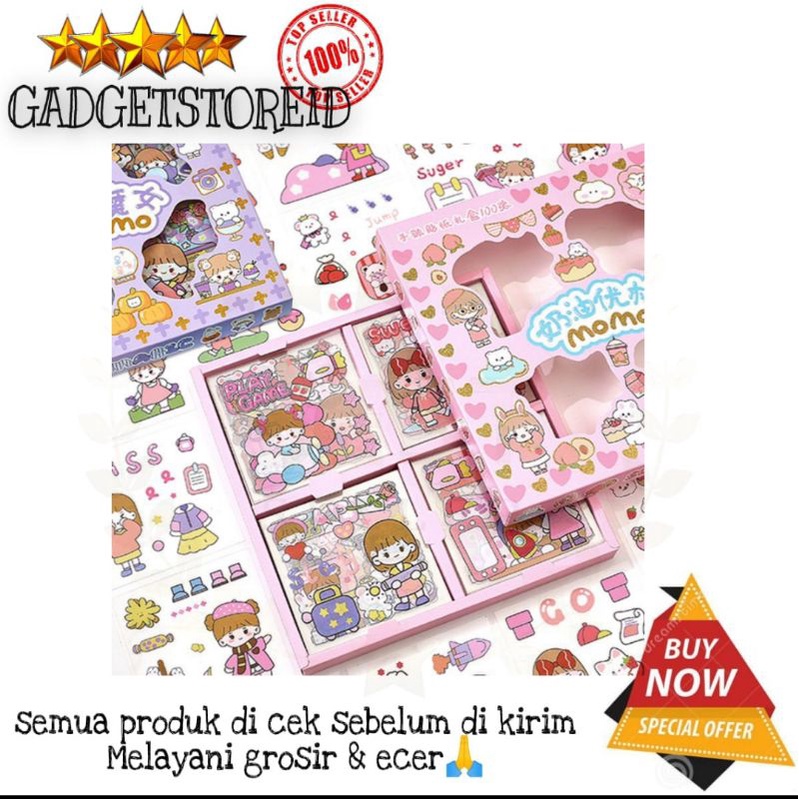 

GG - Stiker serbaguna Sticker botol minum Sticker 2D plastik anti air / buku diary sticker motif sticker motif kartun