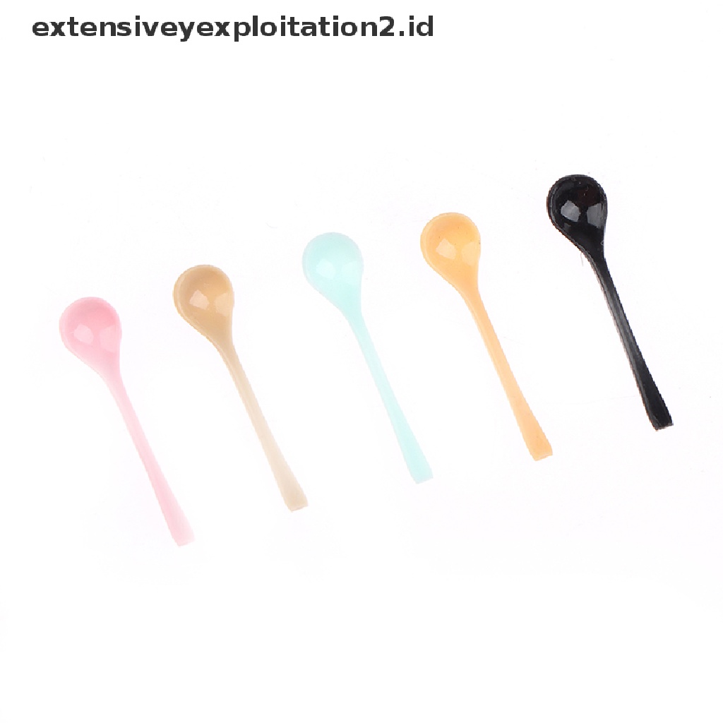 1pc Mainan Sendok Yogurt / Dessert / Es Krim Mini Untuk Aksesoris Rumah Boneka