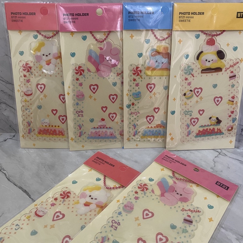 BTS BT21 minini card photocard pc holder sweetie rj koya chimmy cooky