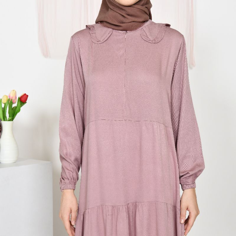 SHAKIRA MIDI DRESS busui frendly /rayon twill premium/midi dress wanita terbaru