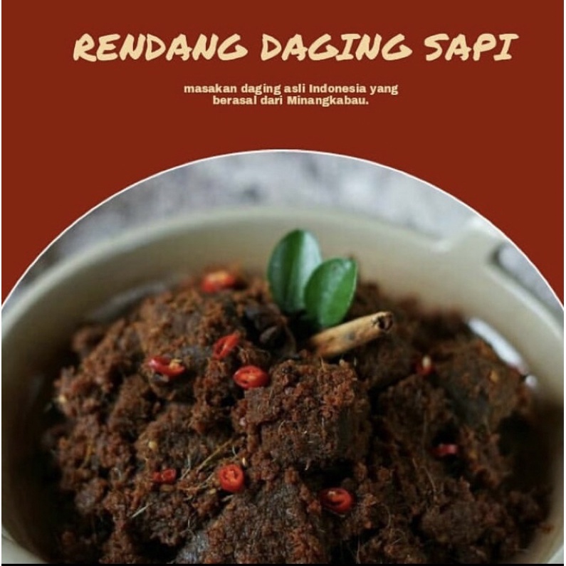 

RENDANG DAGING SAPI KHAS PADANG