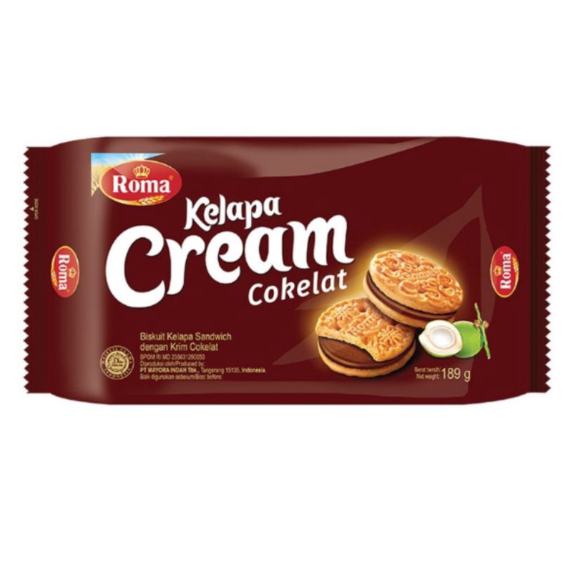 

Roma Biscuit Kelapa Cream Coklat 189g