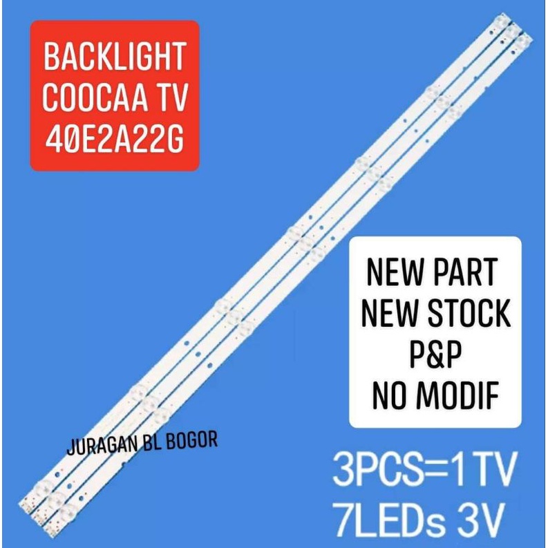 LAMPU LED BACKLIGHT BL TV COOCAA 40INCH 7K 7LED 40E2A22G