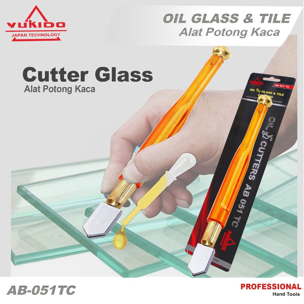 Alat Pemotong Kaca / Pisau Potong Kaca / Glass Cutter yukido