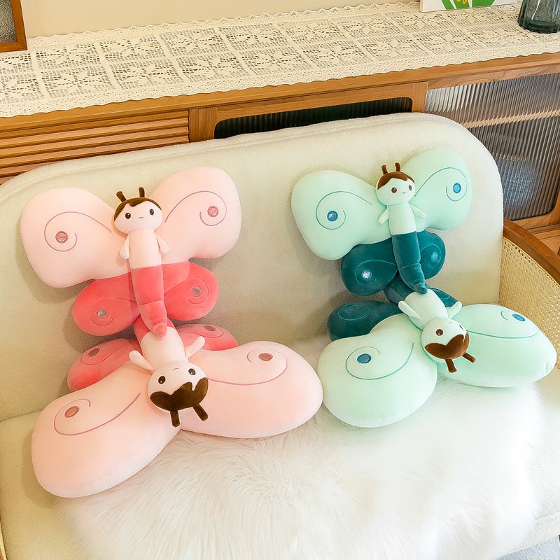 Mainan Bantal Plush Butterfly Adorable Cocok Untuk Dekorasi Rumah Dan Memberikan Hadiah!