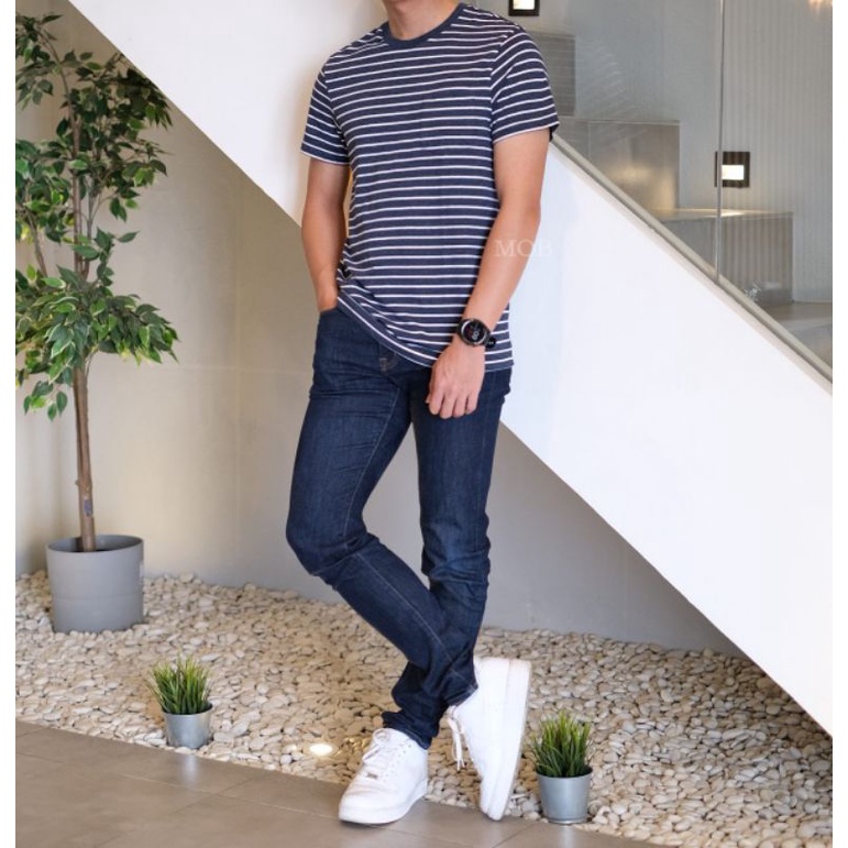 Tshirt J Crew Pocket Original Branded Kaos Salur Adem Belang Belang Garis Kantong New Asli Jcrew