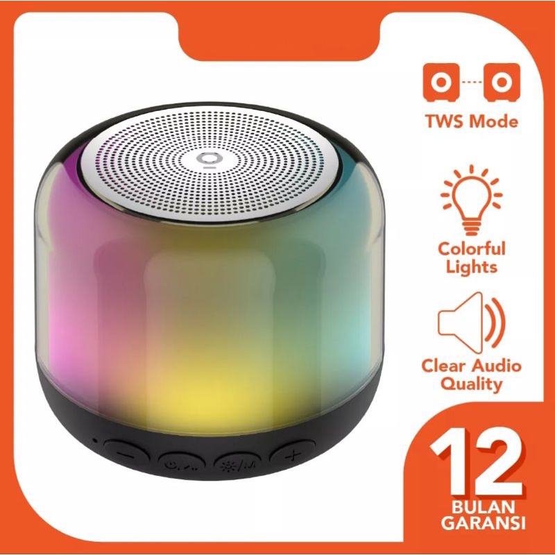 OLIKE MINI SPEAKER BLUETOOTH RGB LIGHT SF1 GARANSI 1 TAHUN