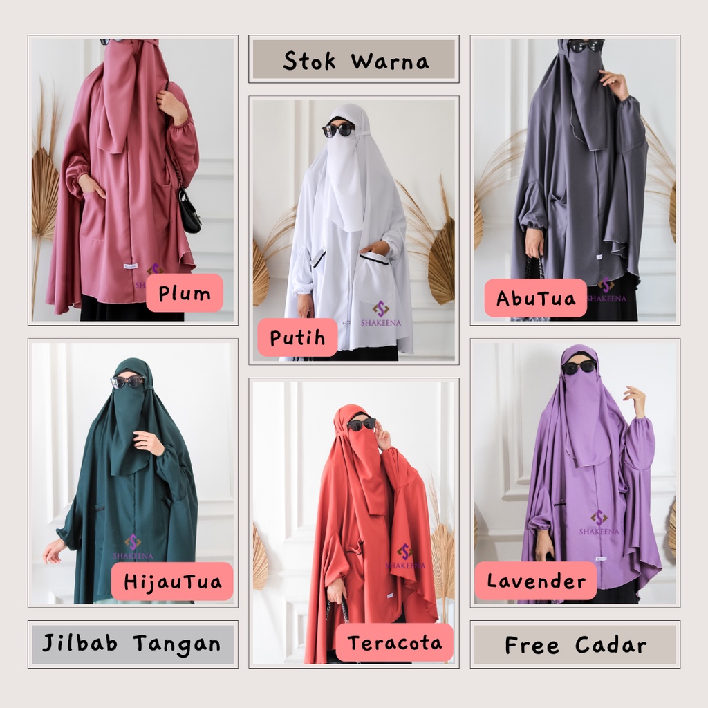 Jilbab tangan Syari set Gamis Syar'i Aleeya