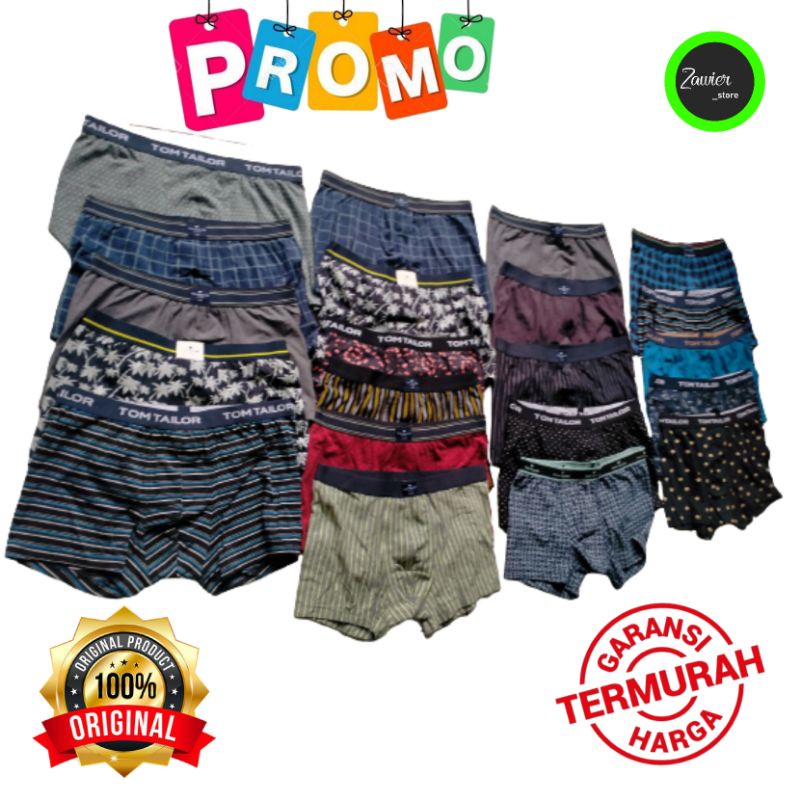 Boxer Tom Tailor 100% Original TomTailor Celana Boxer Pria