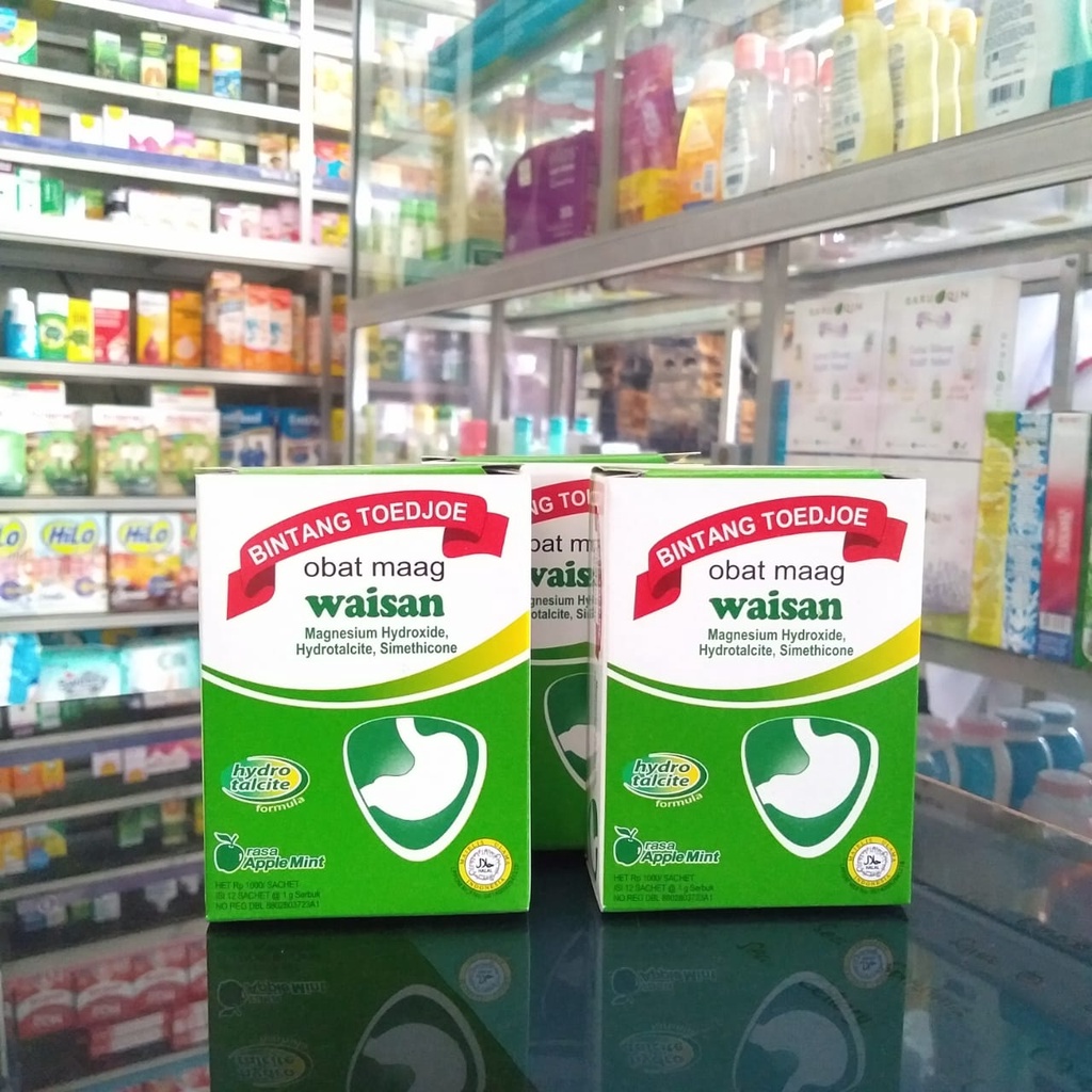 WAISAN OBAT MAAG BINTANG TOEDJOE 1 BOX ISI 12 SACHET