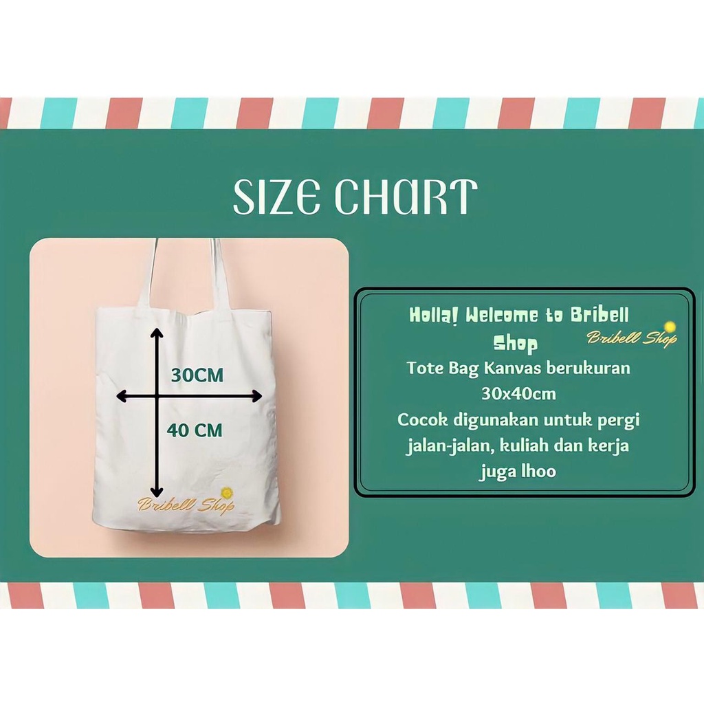 Bribell - Totebag Kanvas Bergambar Christmas Natal Bisa Untuk Hampers Natal Taun baru Goodie Bag