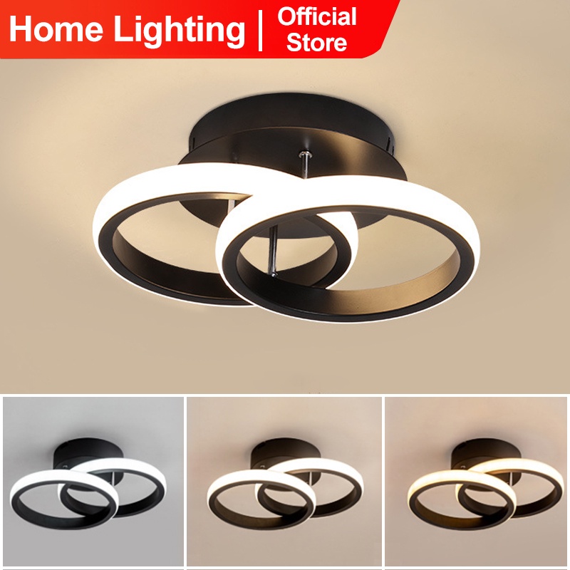 Home Lighting Lampu Plafon 3Warna LED Ceiling Light Lampu Hias Rumah Ruang Tamu Kamar Minimalis Tempat Lampu Plafon Ceiling Lampu