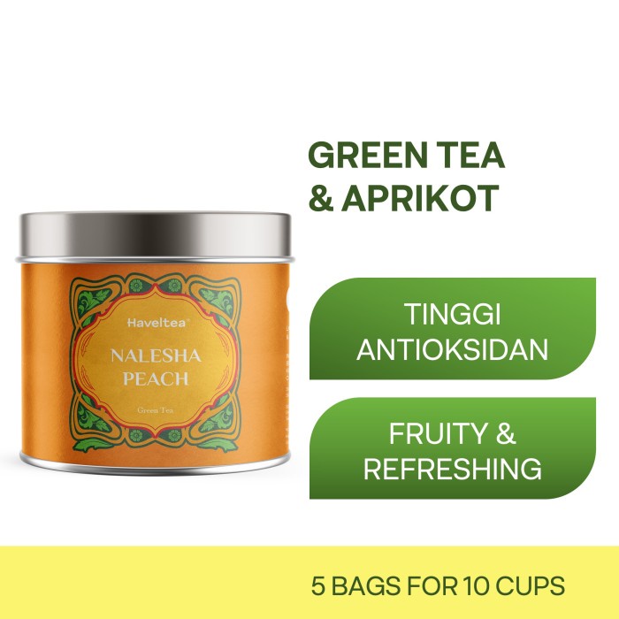 

Sale NALESHA PEACH Mini Tin Haveltea Green Tea Peach Fruit Tea /TEH DIET/TEH PELANGSING/TEH