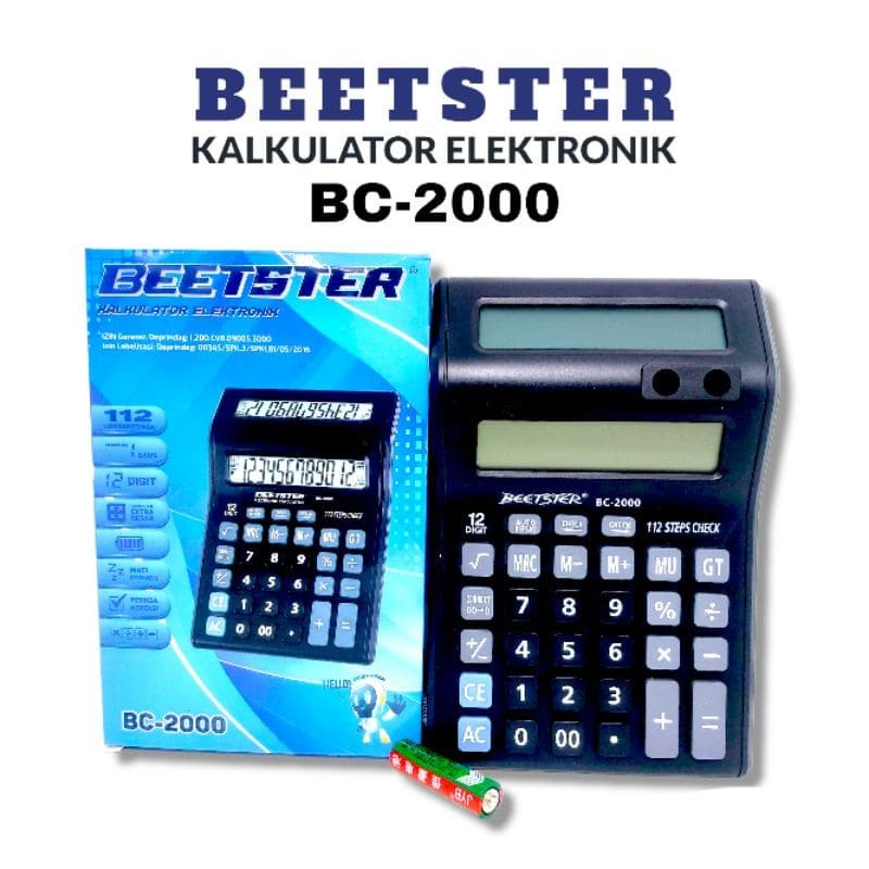 

Kalkulator BEETSTER BC-2000 12 Digits - ORIGINAL