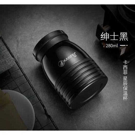 Thermos Kopi Travel Tumbler Stainless 280ML - Termos Air Panas / Hitam
