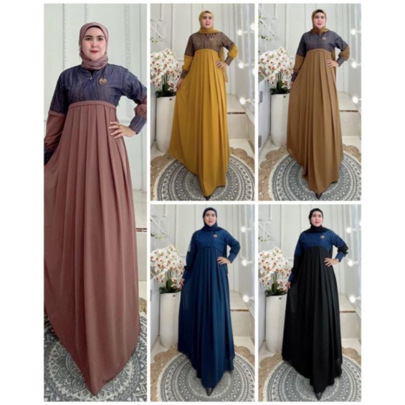 MALDA DRESS ORI PREMIUM/DRESS SULTAN MEWAH/GAMIS BRUKAT/BUSANA MUSLIM/BAJU LEBARAN/GAMIS KONDANGAN/G