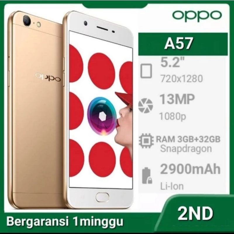 HP OPPO A57 RAM 3/32