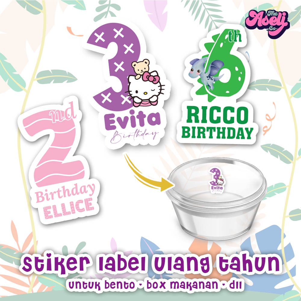 

Stiker ulang tahun anak