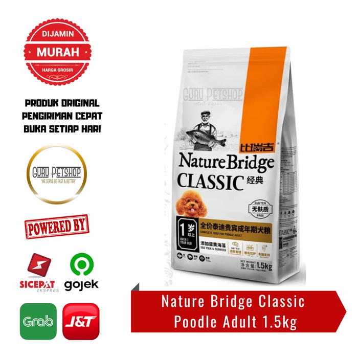 Nature Bridge Classic Poodle Adult 1.5kg Nature Bridge Poodle Dog Food