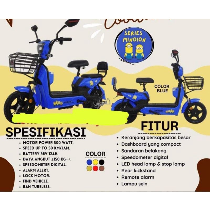 e-bike exotic cooltech versi minion