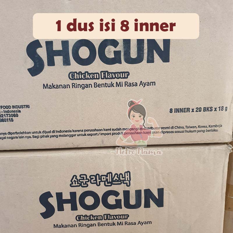 SNACK MIE KREMES SHOGUN KAARO KOREA 1 DUS BESAR ISI 8 BOX / 8 INNER