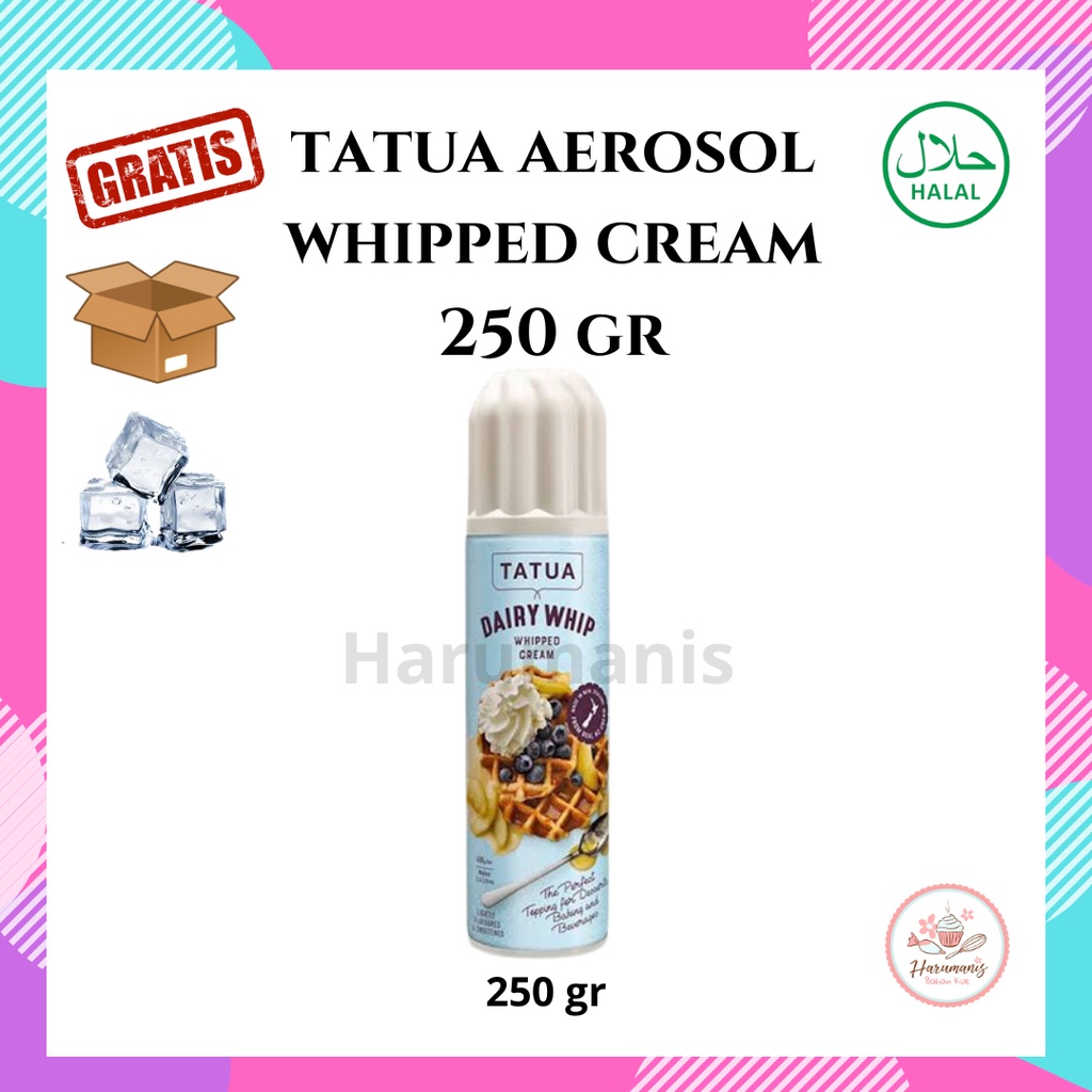Jual Tatua Aerosol Whipped Cream 250 gr Shopee Indonesia
