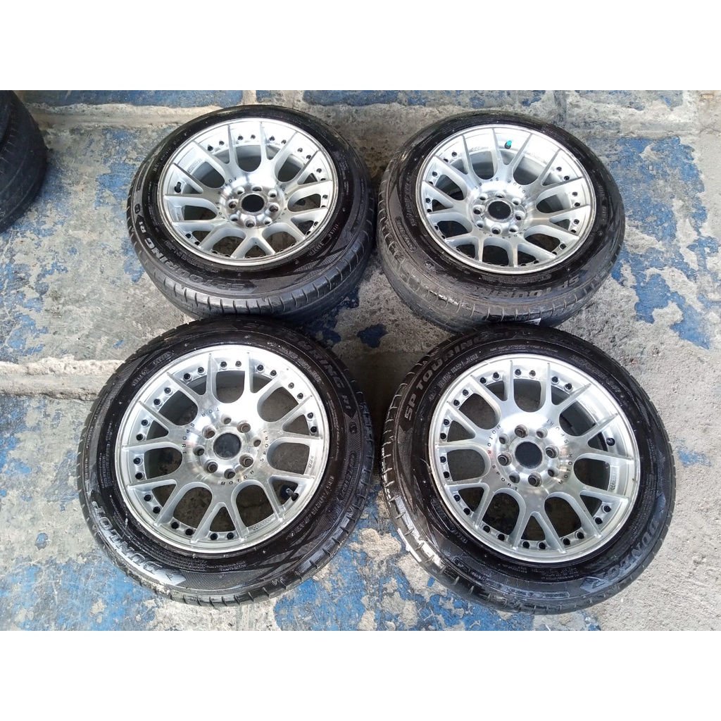 velg mobil bekas bbs ring 15x7 8 lubang 4x100 4x114 seken bekas murah geratis ongkir plus ban