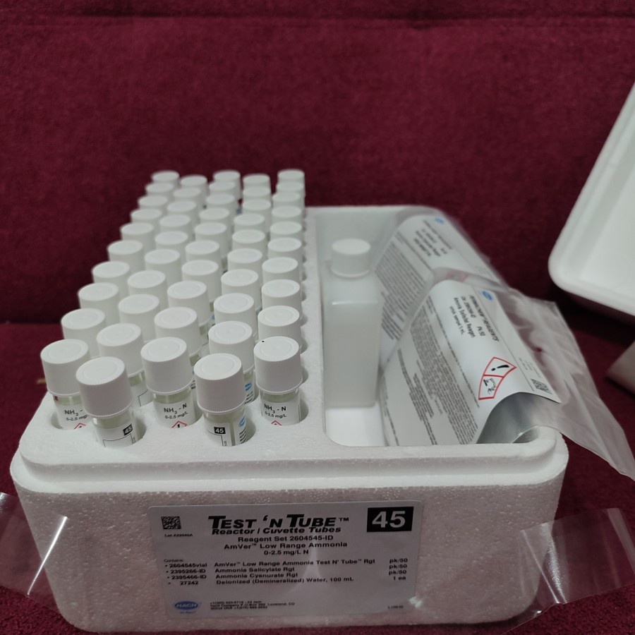 HACH 2604545 Nitrogen Ammonia Reagent Set LR, TNT, AmVer (Salicylate)