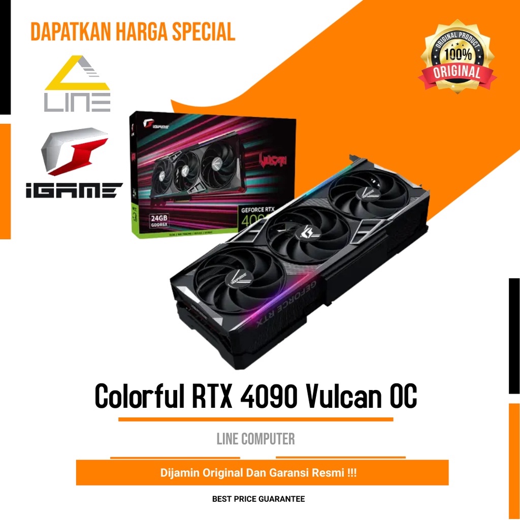 Jual VGA COLORFUL IGame GeForce RTX 4090 Vulcan OC V 24GB GDDR6X Shopee Indonesia