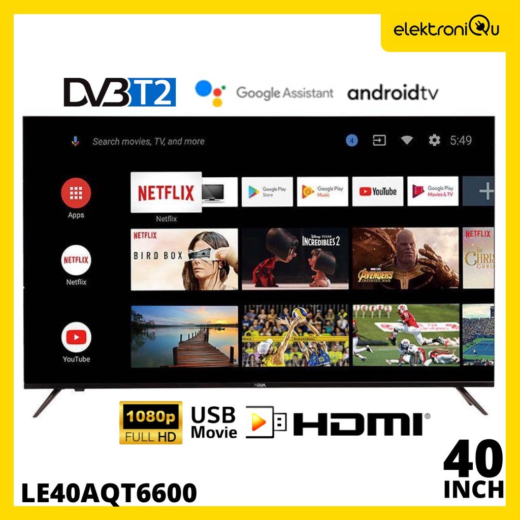 PROMO LED TV AQUA LE40AQT6600 40 INCH ANDROID TV