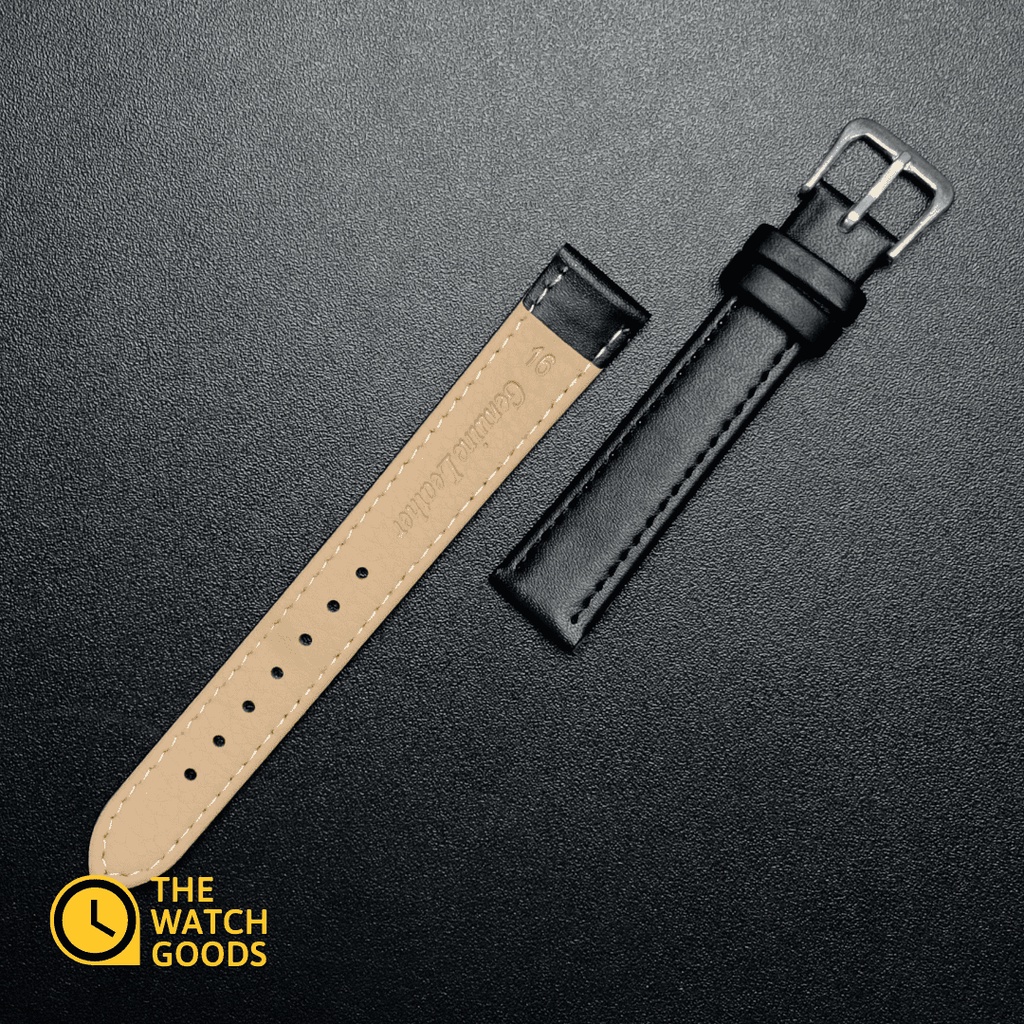 [PREMIUM QUALITY] Leather Watch Strap Time King 16mm 18mm 20mm 22mm 24mm | Tali Jam Tangan Kulit Grade B