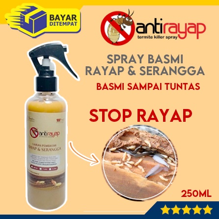 Spray Anti Rayap [RA22] Cairan Racun Rayap Rumah Tanah Kayu Tembok  Obat Semprot Pembasmi Ampuh Terbaik 250ml