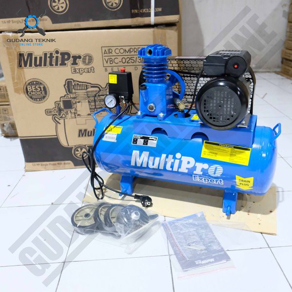 Kompresor Angin LISTRIK 30Liter 1/4HP VBC025 MULTIPRO / Air Compressor 30 Liter Motor Listrik VBC 025 MULTIPRO