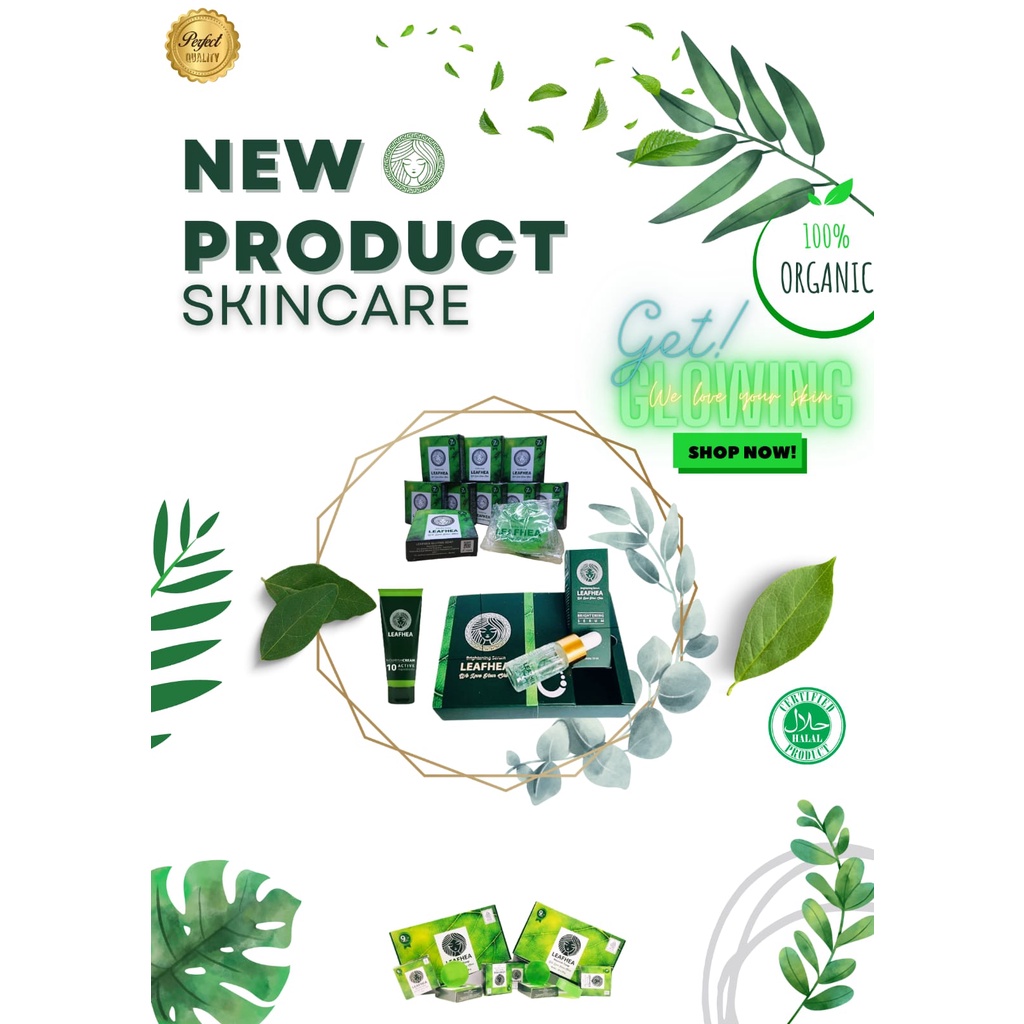 Paket sabun Serum cream Leafhea 100 persen Original