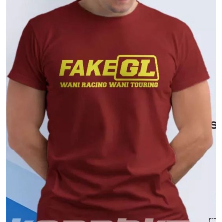 KAOS PRIA WANITA KEREN BISA COD// FAKE GL WANI RACING WANI TOURING