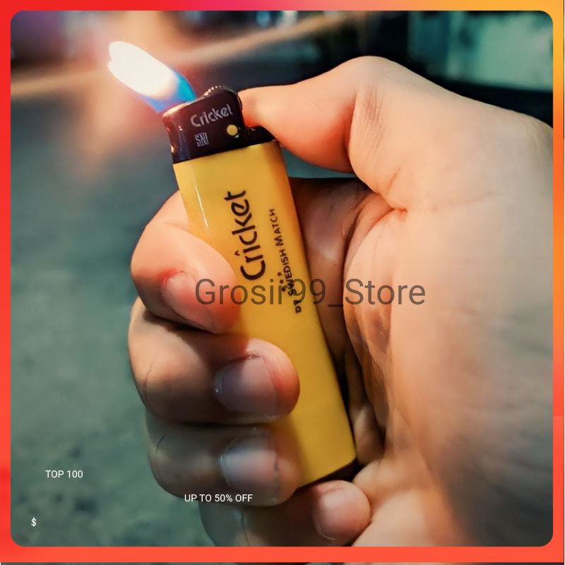 Korek Api Gas CRICKET - BARU (bukan bekas) Promo Murah nyala 2000 x