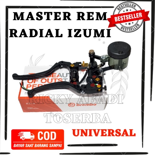 MASTER REM BREMBO IZUMI RADIAL BIG SMOKE HITAM UNIVERSAL PNP CRF KLX VARIO VIXION SATRIA SONIC R15 C
