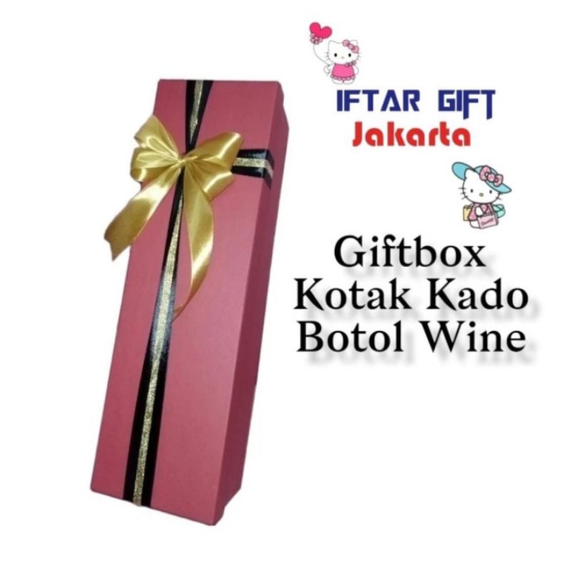 

Box Wine / Kotak Kado Botol Wine / Hampers Kado Botol wine Uk 10X10X35 Cm / Kotak Hadiah Kado Botol Wine