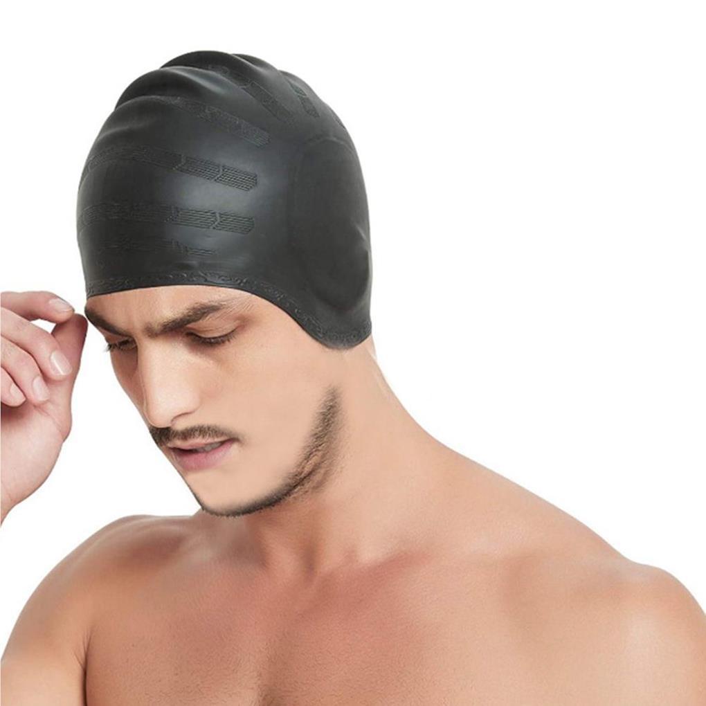 Topi Renang Elastis Ladies Hair Flexible Ear Plugs Tahan Lembab Desain Ergonomis Klip Hidung Kolam Renang Diving Kombinasi Kit