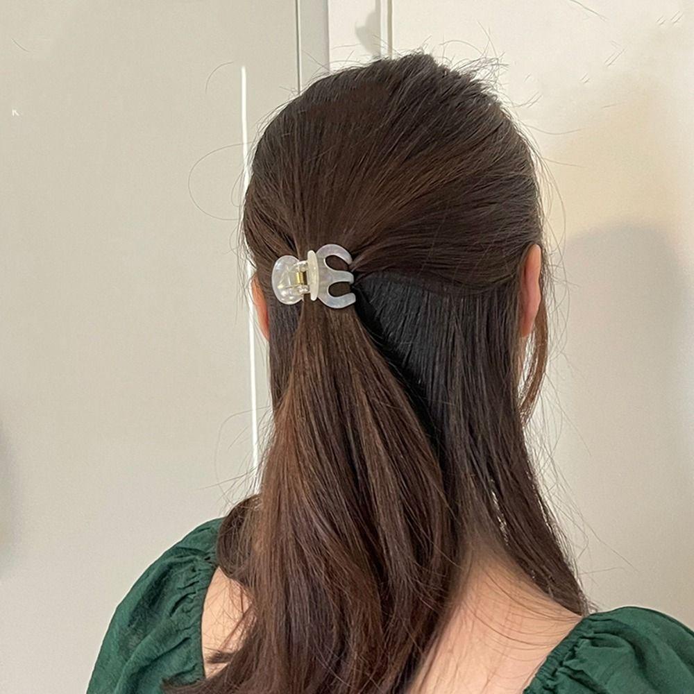 Agustina Cakar Rambut Mini Kreatif Retro Jepit Rambut Asam Aset Perancis Hiu Klip Asetat Perempuan Aksesoris Rambut