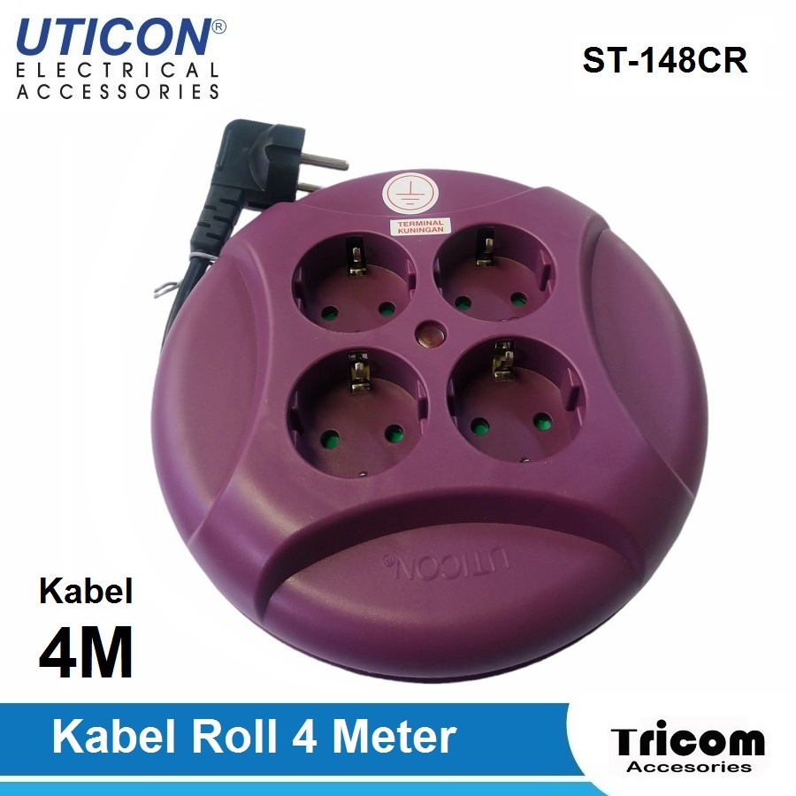 ROLL UTICON KABEL UFO PANJANG 4M ST-148CR TAHAN PANAS