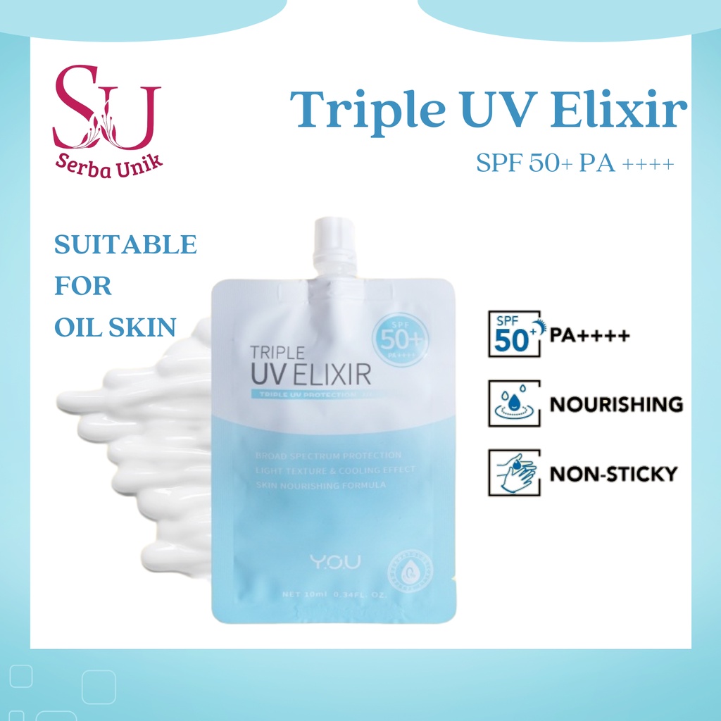 You Triple UV Elixir Sunscreen Gel SPF 50PA++++ 10ml