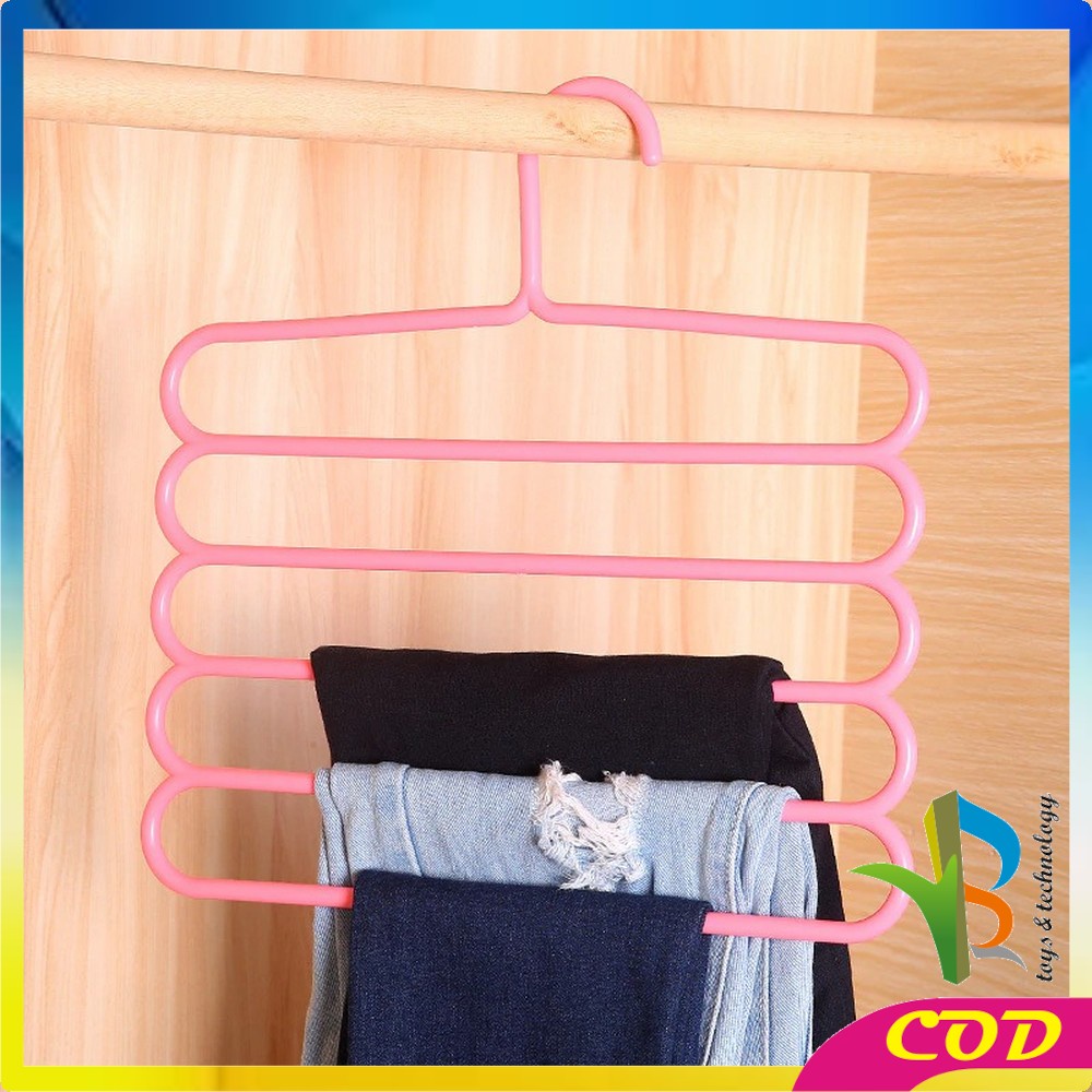 RB-C125 C126 C159 Magic Hanger Baju 9 Lubang / Hanger Pakaian 5in1 Gantungan Baju / Handuk Plastik